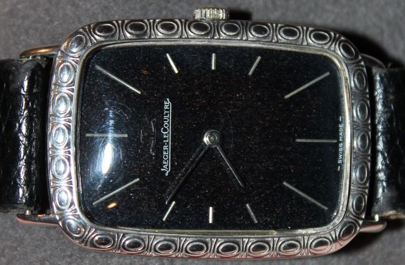 Blue dial with silver case