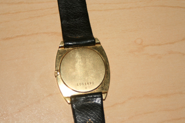 Back of watch
