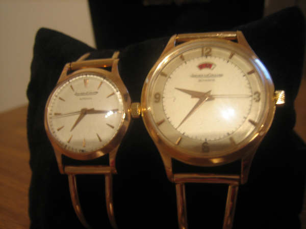 Vintage 18 kt Jaegar Le-Coultre Pair