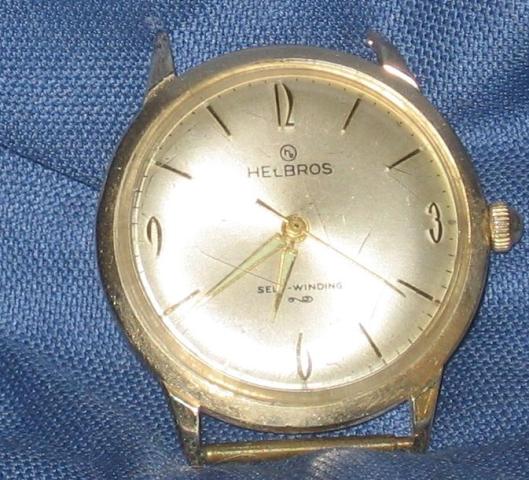 Helbros gold watch